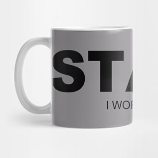 STAFF (black text) Mug